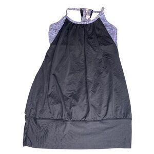 LULULEMON PURPLE ATHLETIC BRA WITH BLACK TANK SIZE 4
